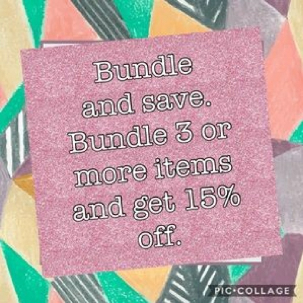 Bundle 3 items and save 15%!